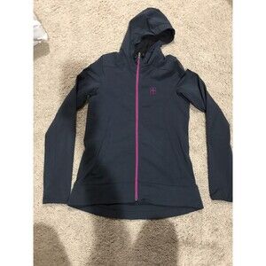 Women's BLURR black hooded jacket S SMALL windbreaker jogging hiking active